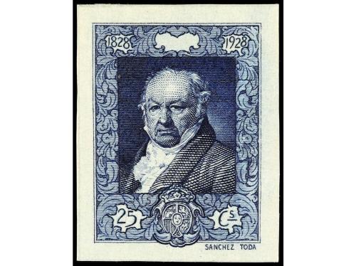 ESPAÑA. GOYA. PRUEBAS DE PUNZÓN sin leyenda en el cartucho s