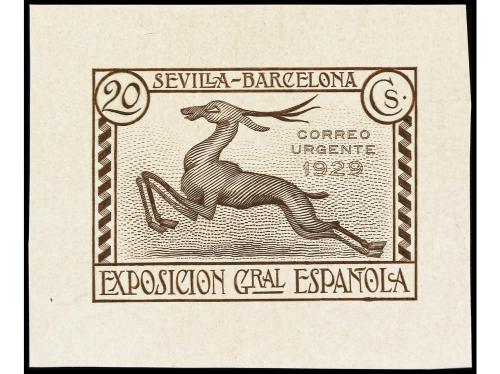 ESPAÑA. EXPO. SEVILLA y BARCELONA. CORREO URGENTE. PRUEBAS D