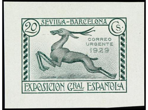 ESPAÑA. EXPO. SEVILLA y BARCELONA. CORREO URGENTE. PRUEBAS D