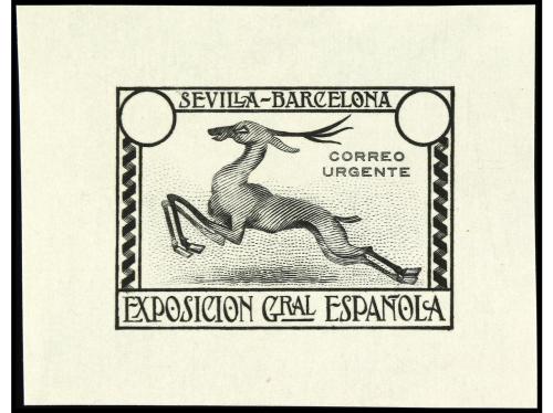 ESPAÑA. EXPO. SEVILLA y BARCELONA. CORREO URGENTE. PRUEBAS D
