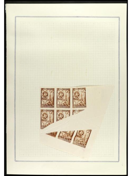 ESPAÑA. IBEROAMERICANA. ENSAYOS DE PLANCHA. Conjunto de cent