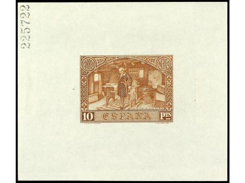 ESPAÑA. COLÓN. CORREO AÉREO EUROPA. PRUEBAS DE PUNZÓN. 7 pru