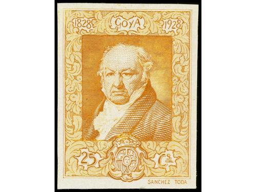 ESPAÑA. GOYA. PRUEBAS DE PUNZÓN. Conjunto de 8 pruebas del 