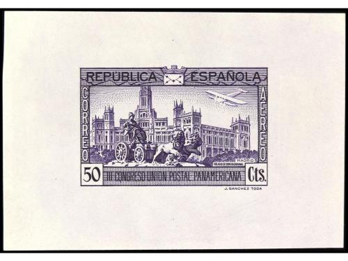 ESPAÑA. UNIÓN POSTAL PANAMERICANA. CORREO AÉREO. PRUEBAS DE 