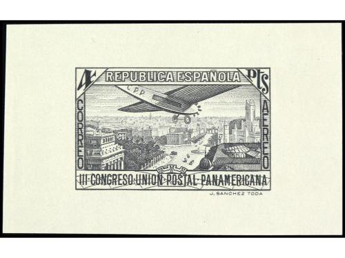 ESPAÑA. UNIÓN POSTAL PANAMERICANA. CORREO AÉREO. PRUEBAS DE 