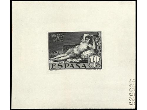 ESPAÑA. GOYA. PRUEBAS DE PUNZÓN. 3 pruebas de 1 pta., 4 pts.