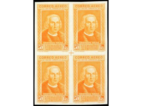 ESPAÑA. COLÓN. CORREO AÉREO IBEROAMERICA. ENSAYOS DE PLANCHA