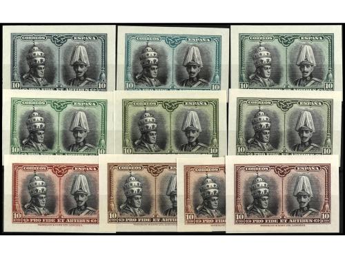 ESPAÑA. CATACUMBAS. ENSAYOS DE COLOR. Conjunto completo de 2