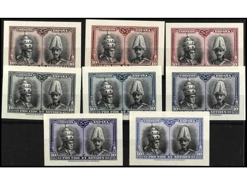 ESPAÑA. CATACUMBAS. ENSAYOS DE COLOR. Conjunto completo de 2