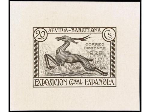 ESPAÑA. EXPO. SEVILLA y BARCELONA. PRUEBAS DE PUNZÓN. 4 prue