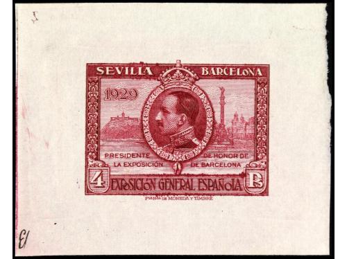 ESPAÑA. EXPO. SEVILLA y BARCELONA. PRUEBAS DE PUNZÓN. 9 prue