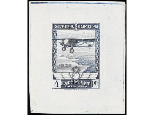 ESPAÑA. EXPO. SEVILLA y BARCELONA. CORREO AÉREO. PRUEBAS DE 