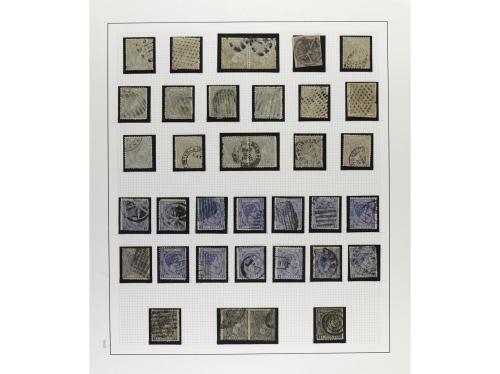 */° ✉ CUBA. 1876-79. ALFONSO XII. Colección en hojas de álbu