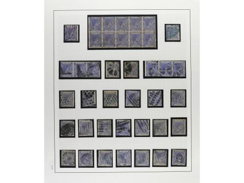 */° ✉ CUBA. 1876-79. ALFONSO XII. Colección en hojas de álbu