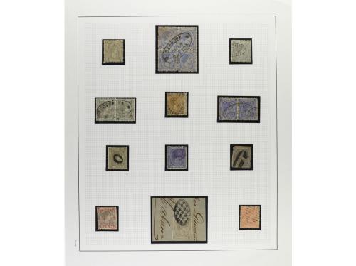 */° ✉ CUBA. 1876-79. ALFONSO XII. Colección en hojas de álbu