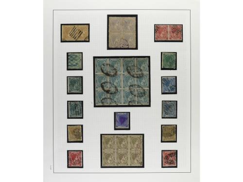 */° ✉ CUBA. 1876-79. ALFONSO XII. Colección en hojas de álbu