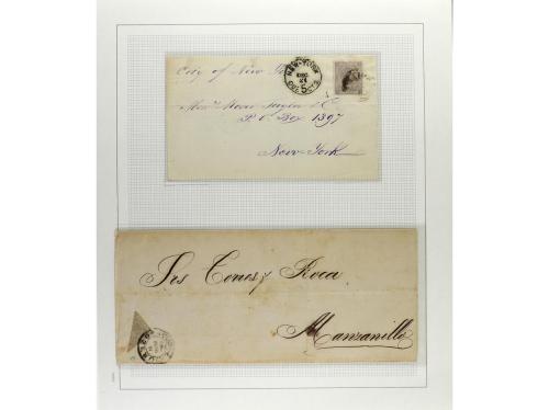 */° ✉ CUBA. 1876-79. ALFONSO XII. Colección en hojas de álbu