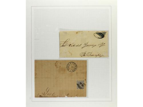 */° ✉ CUBA. 1876-79. ALFONSO XII. Colección en hojas de álbu