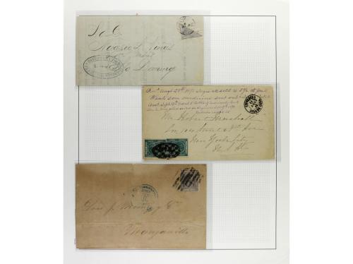 */° ✉ CUBA. 1876-79. ALFONSO XII. Colección en hojas de álbu