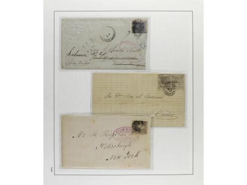 */° ✉ CUBA. 1876-79. ALFONSO XII. Colección en hojas de álbu