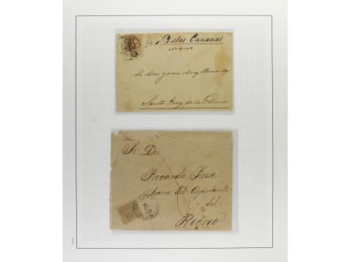 */° ✉ CUBA. 1880-88. ALFONSO XII. Colección montada en hojas