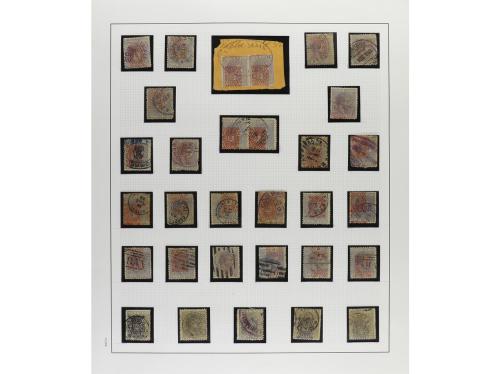 */° ✉ CUBA. 1883. ALFONSO XII. "ARAÑITAS". Colección en hoja