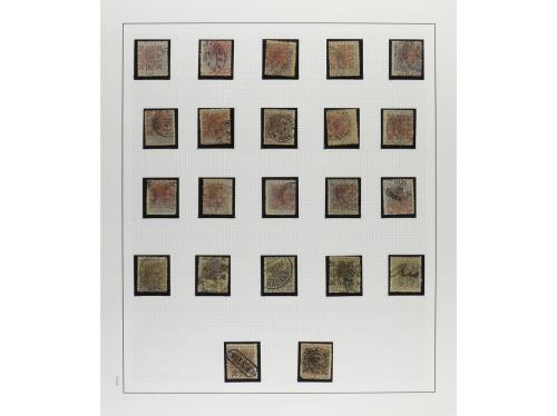 */° ✉ CUBA. 1883. ALFONSO XII. "ARAÑITAS". Colección en hoja