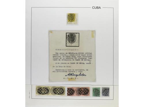 */° ✉ CUBA. 1860. CORREO OFICIAL. Colección en páginas de ál