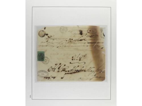 */° ✉ CUBA. 1860. CORREO OFICIAL. Colección en páginas de ál