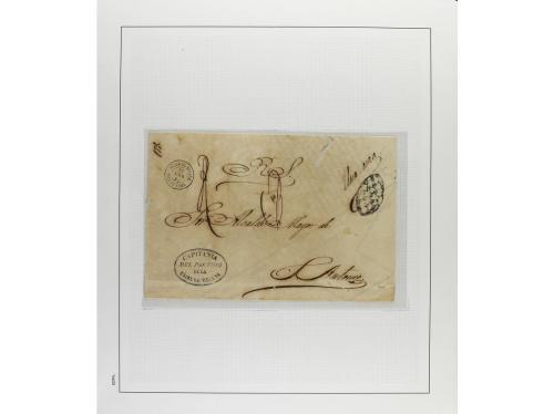 */° ✉ CUBA. 1860. CORREO OFICIAL. Colección en páginas de ál