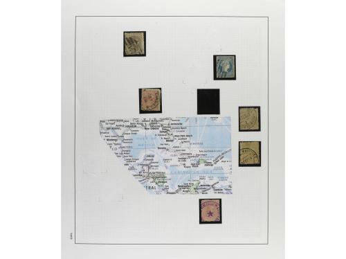 */° ✉ CUBA. 18600-1880. Páginas de álbum con sellos y alguna