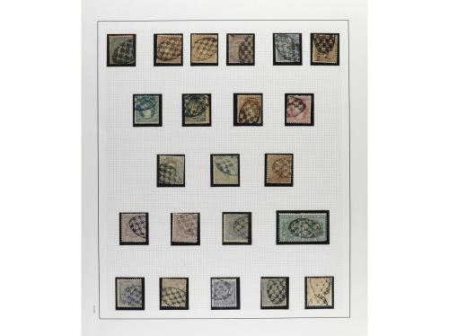 */° ✉ CUBA. 18600-1880. Páginas de álbum con sellos y alguna