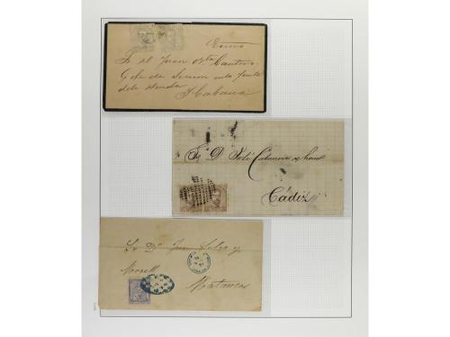*/° ✉ CUBA. 1870-75. DIVERSAS EMISIONES. Colección en página