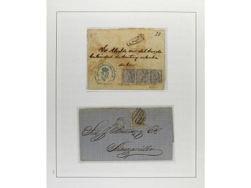 */° ✉ CUBA. 1870-75. DIVERSAS EMISIONES. Colección en página