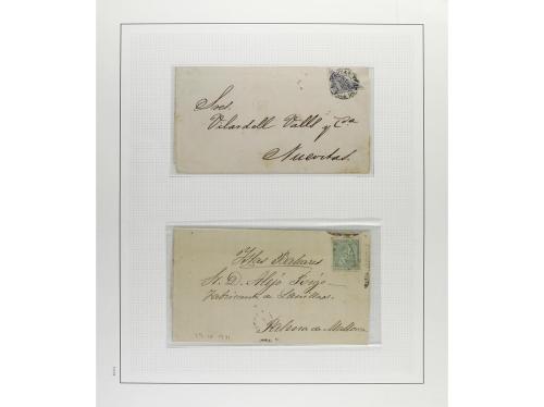 */° ✉ CUBA. 1870-75. DIVERSAS EMISIONES. Colección en página