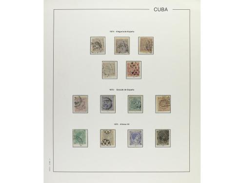 */° ✉ CUBA. 1870-75. DIVERSAS EMISIONES. Colección en página