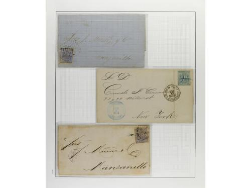 */° ✉ CUBA. 1870-75. DIVERSAS EMISIONES. Colección en página