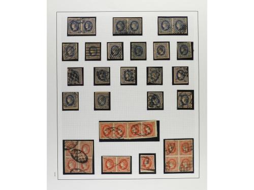 */° ✉ CUBA. 1860-69. Colección en hojas de álbum con multitu