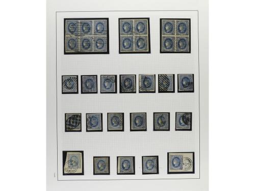 */° ✉ CUBA. 1860-69. Colección en hojas de álbum con multitu