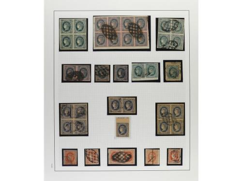 */° ✉ CUBA. 1860-69. Colección en hojas de álbum con multitu