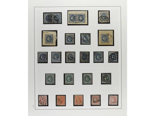 */° ✉ CUBA. 1860-69. Colección en hojas de álbum con multitu