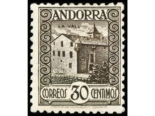 * ANDORRA. Ed. 15d/24d. SERIE COMPLETA. 9 valores con dent. 