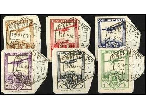 º Δ ESPAÑA. Ed. 483/8. SERIE COMPLETA, 6 valores. Sobre pequ