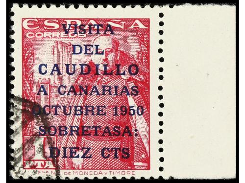º ESPAÑA. Ed. 1083A/B. CANARIAS CORREO I TIRADA. LUJO. RARA 