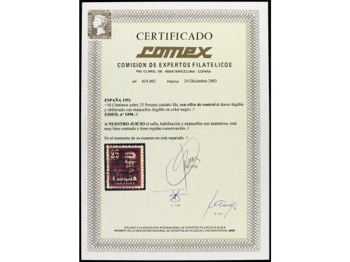 º ESPAÑA. Ed. 1090. CANARIAS AVIÓN CON NÚMERO. RARO en usado