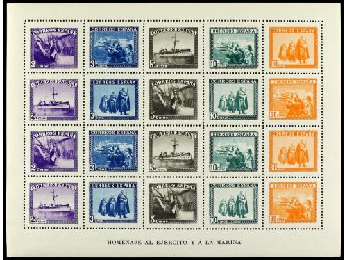 ** ESPAÑA. Ed. 849 y 850. Hoja bloque dentada y SIN DENTAR. 