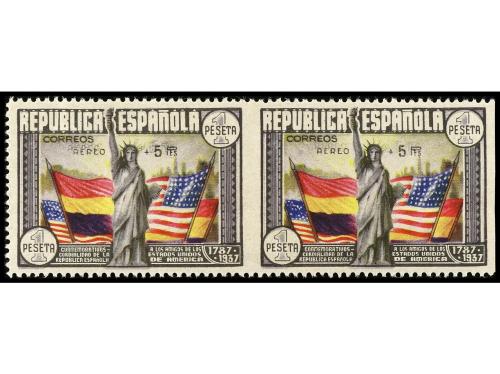 * ESPAÑA. Ed. 765hr + sph. Aéreo + 5 pts. multicolor. SOBREC