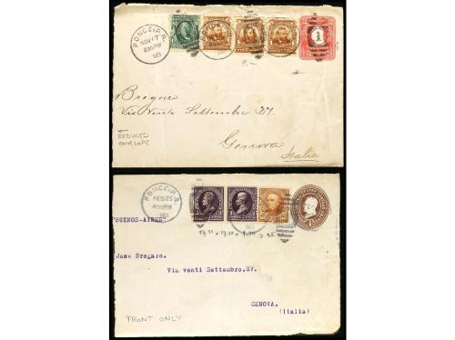 ✉ PUERTO RICO. 1903-1909. Conjunto de 9 enteros postales U.S