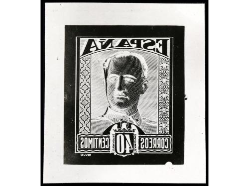 ESPAÑA. PRUEBAS FOTOGRÁFICAS ORIGINALES. 40 cts. en positivo