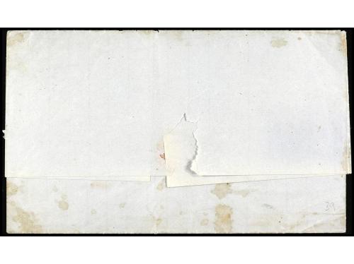 ✉ PERU. Sc. 18. 1869. LIMA a JAUJA. 20 cts. castaño, mat. fe